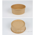 Takeaway kraft salad bowl round paper bowls